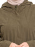 Olive Velvet SW - Zipper - Khotwh